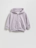Bluzy dla dziewczynek - Reserved - Bluza z kapturem - lawendowy - miniaturka - grafika 1