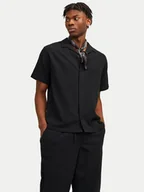 Koszule męskie - Jack&Jones Koszula Luke 12255781 Czarny Relaxed Fit - miniaturka - grafika 1