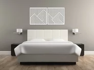 Dekoracje domu - 3D Dekoracyjne Panele Geometryczne, Nowoczesna Dekoracja Ścienna, Biały - miniaturka - grafika 1