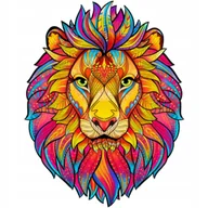 Puzzle - Puzzle drewniane dla dorosłych prezent lew a3 - miniaturka - grafika 1