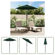 Parasole ogrodowe - The Living Store Parasol - zielony - 200 x 224 cm - aluminium - Parasol - miniaturka - grafika 1