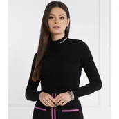 Bluzki damskie - Karl Lagerfeld Golf classic turtle neck | Regular Fit - miniaturka - grafika 1