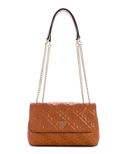 GUESS Adelasia Convertible Xbody Flap Bag Caramel