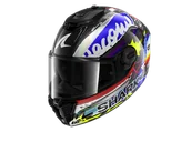 Kaski motocyklowe - Kask Integralny Shark RS Carbon Streetrush Chromowany/NiebieskiS - miniaturka - grafika 1