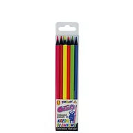 Przybory szkolne - Hasta Kredki ołówkowe 6 kolorów Neon 393885 Fun Joy Etui - miniaturka - grafika 1