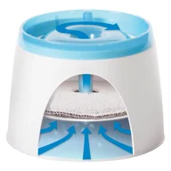 Miski dla kotów - Catit Small Water Fountain poidełko fontanna - Biało-niebieskie (nowa wersja z wtyczką USB) - miniaturka - grafika 1