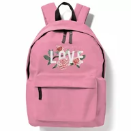 Plecaki szkolne i tornistry - PLECAK DO SZKOŁY RÓŻOWY PLUSZAK MIŚ TEDDY Wzory - miniaturka - grafika 1