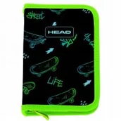 Piórniki - Piórnik poj 2 klap bez wyp Head Skate Life ASTRA - miniaturka - grafika 1