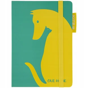 Notes w kratkę neonowy rysunek notatnik z pieskiem twarda okładka Kite - Notesy i bloczki - miniaturka - grafika 1