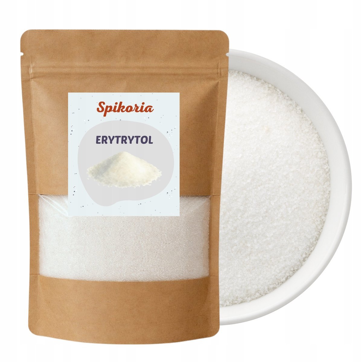 ERYTROL 1 kg erytrytol zamiennik cukru 0 kalorii naturalny słodzik Spikoria