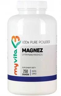 MYVITA MyVita Magnez w proszku 250g - Cytrynian Magnezu - Suplementy diety - miniaturka - grafika 2