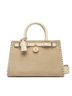 Torebki damskie - Tommy Hilfiger Torebka American Icon Mini Tote Su AW0AW17469 Beżowy - miniaturka - grafika 1
