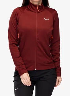 Polar damski Salewa Puez PL Jacket - syrah - Bluzy sportowe męskie - miniaturka - grafika 1