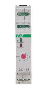Przekaźnik bistabilny BIS-413i-24V z wyłącznikiem czasowym, DIN, z przekaźnikiem inrush 160A/20ms 24V - Sterowniki i przekaźniki - miniaturka - grafika 1