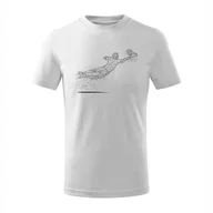 Odzież sportowa dziecięca - Koszulka dla dzieci dziecięca dla piłkarza z piłkarzem piłkarz piłkarska bramkarz z bramkarzem biała-110 cm/4 lata - miniaturka - grafika 1