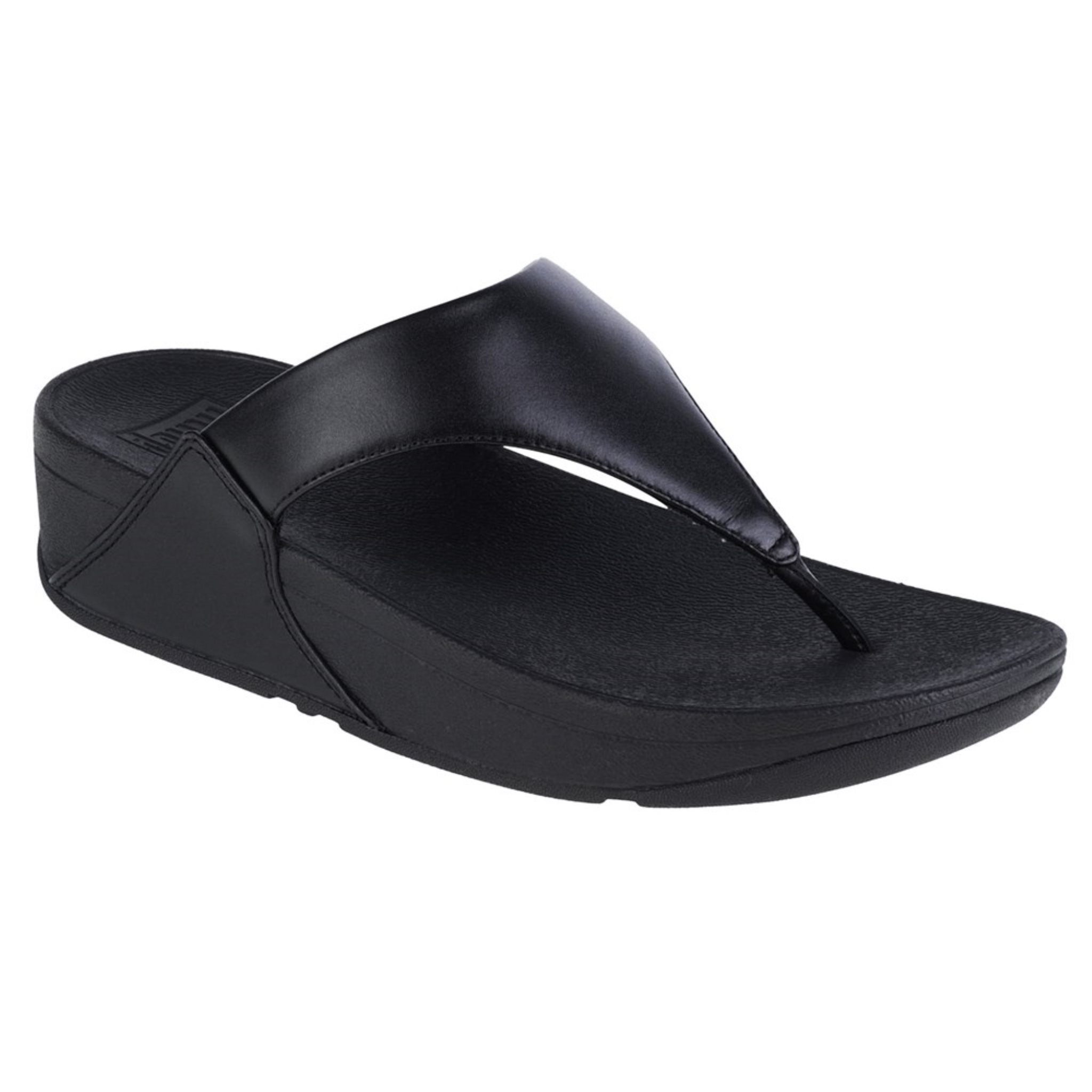 Fitflop klapki damskie / separatory palców czarna gładka skóra rozmiar: 4½