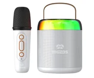 Głośniki przenośne - Mozos MK-WHITE głośnik przenośny z mikrofonem - miniaturka - grafika 1