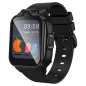 Akcesoria do smartwatchy - Smartwatch dla dzieci Hoco 1,69" 4G GPS z funkcją rozmowy Y104 czarny - miniaturka - grafika 1