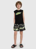 Kąpielówki dla chłopców - 4F Spodenki plażowe boardshorty chłopięce - multikolor 122/128 (6-8 lat) - miniaturka - grafika 1