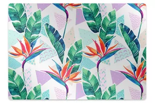 Mata pod fotel ochrona paneli Tropikalna flora 120x90 cm - Podnóżki, podpórki, podkładki - miniaturka - grafika 1