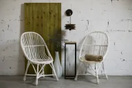 Lampy ścienne - Lampa ścienna Shingle - drewniana z rurką miedzianą - miniaturka - grafika 1