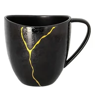 Filiżanki - PORCELANA RAK KINTZOO Filiżanka 300 ml czarny/ złoty - miniaturka - grafika 1