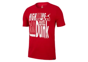 Nike Air Jordan Dry Graphic 3 High Flying Tee Gym Red - Koszulki męskie - miniaturka - grafika 1