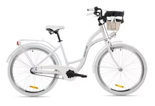 Goetze, Rower Miejski Style 26" Alu 3 Biegi Biały, Kosz - Rowery - miniaturka - grafika 1