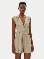 Kombinezony - Guess Kombinezon W5GD99 WH6E0 Beżowy Regular Fit - miniaturka - grafika 1