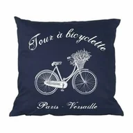 Poduszki dekoracyjne - Poduszki Ozdobne BICYCLETTE Granatowe - miniaturka - grafika 1