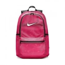 Plecak Nike 2-Komorowy Z Siatki Treningowy Brasilia Różowy Neon 23L - Plecaki szkolne i tornistry - miniaturka - grafika 1