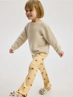 Spodnie i spodenki dla dziewczynek - Reserved - Prążkowane legginsy Hello Kittty - brzoskwiniowy - miniaturka - grafika 1