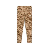 Spodnie i spodenki dla dziewczynek - Młodzieżowe legginsy Essentials Aninmal PUMA Light Sand Beige - miniaturka - grafika 1