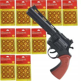 Pistolet Hukowy Spłonkę Kapiszon 10X 720Szt - Zabawki militarne - miniaturka - grafika 1