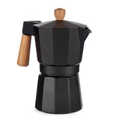 Zaparzacze i kawiarki - Kawiarka aluminiowa z drewnianym uchwytem - miniaturka - grafika 1