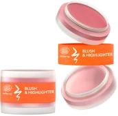 Bronzery i konturowanie twarzy - Faceboom Kremowy Róż i Rozświetlacz do Konturowania 02 Pink - miniaturka - grafika 1