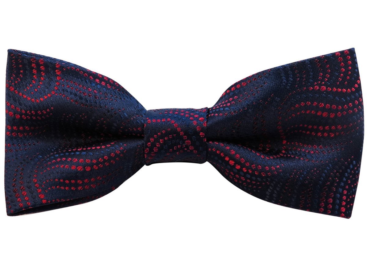 Granatowa mucha we wzór C1