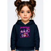 Bluzy dla dziewczynek - BLUZA DZIECIĘCA KPOP DEMON HUNTERS HUNTRIX 146-152 Z KAPTUREM BAWEŁNIANA - miniaturka - grafika 1