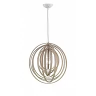 Lampy sufitowe - Trio Leuchten Designerska okrągła lampa wisząca okrągła drewno - Arrange - miniaturka - grafika 1