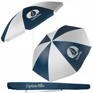 Parasole ogrodowe - Parasol plażowy łamany z filtrem UPF50+ Captain Mike 160cm - miniaturka - grafika 1
