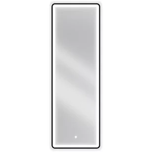 Mexen Coro lustro łazienkowe podświetlane 50 x 150 cm, LED 6000K, antypara, czarna rama - Lustra - miniaturka - grafika 1