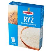 Ryż - Janex Ryż biały długoziarnisty 400 g (4 x 100 g) - miniaturka - grafika 1