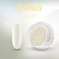 Ozdoby do paznokci - Pyłek do paznokci brokat efekt lustra Shell 5 - miniaturka - grafika 1