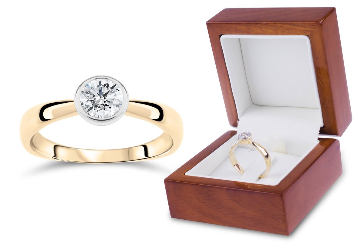 ZŁOTY PIERŚCIONEK ZŁOTO ZARĘCZYNOWY 333 Rozmiar 25