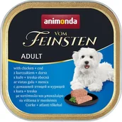 Mokra karma dla psów - Animonda vom Feinsten Dog Adult Drób i Dorsz tacka 150g - miniaturka - grafika 1
