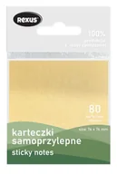 Szkolne artykuły papiernicze - Karteczki samoprzylepne 76x76mm 80szt Eco - Beniamin - miniaturka - grafika 1