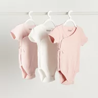 Body dla niemowląt - Reserved - Body z kopertowym zapięciem 3 pack - Różowy - miniaturka - grafika 1