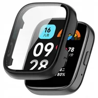 Akcesoria do smartwatchy - Etui Obudowa i szkło ochronne do Xiaomi Redmi Watch 3 Active czarne - miniaturka - grafika 1
