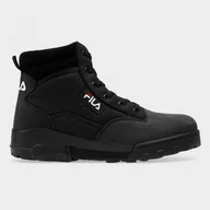 Buty trekkingowe męskie - Męskie buty outdoor FILA GRUNGE II mid - czarne - miniaturka - grafika 1