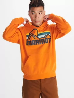Bluzy męskie - Marmot Bluza "Coastal" w kolorze pomarańczowym - grafika 1